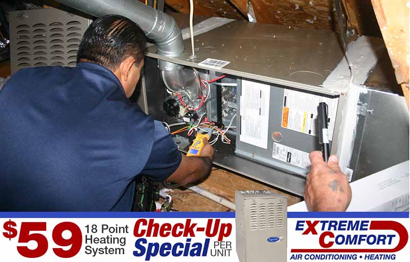 Air Conditioning Repair Service Call discount coupon, extreme comfort air conditioning and heating