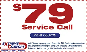 AC Repair Service Call Coupon by Extreme Comfort Air Conditioning & Heating