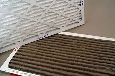 Change dirty home air conditioner furnace filter guide