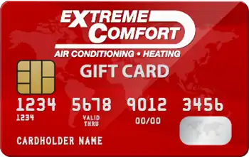 New air conditioner installation rebate gift card