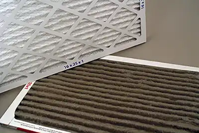 clogged air filters illustrate the reduction of how long ac units last in Texas