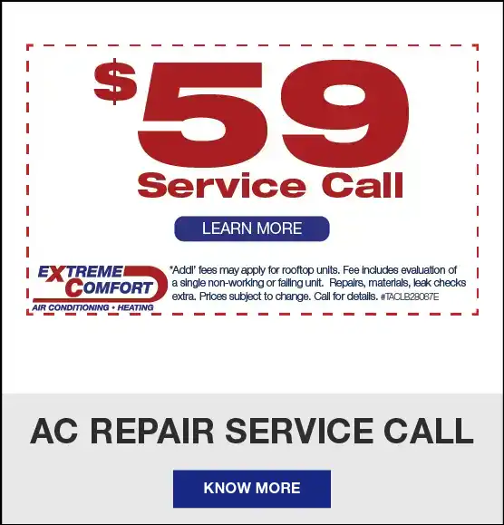 $59 AC Repair Service Call – Fast Reliable HVAC Repair