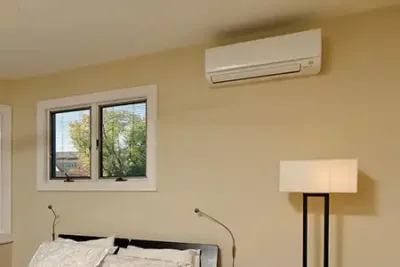 Mitsubishi ductless mini-split installed in Dallas