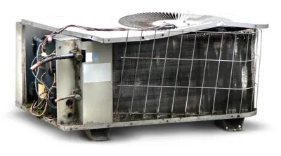 A broken air conditioner needing new Air Conditioning & Central Air Installation in Dallas
